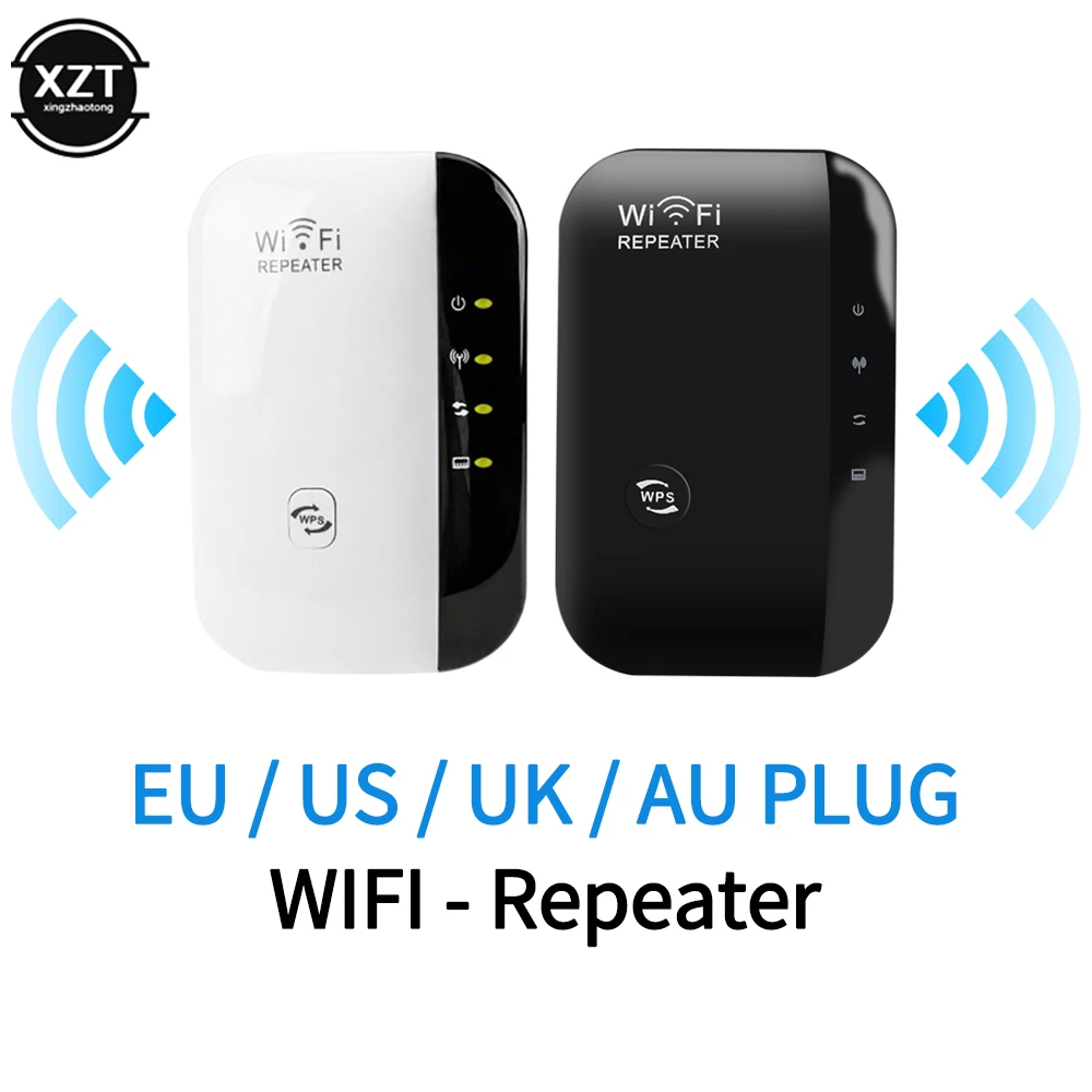 Amplificador de señal repetidor WiFi de 300 Mbps Extensor WiFi inalámbrico Compatible con modos de cliente repetidor y punto de acceso Repetidor WiFi