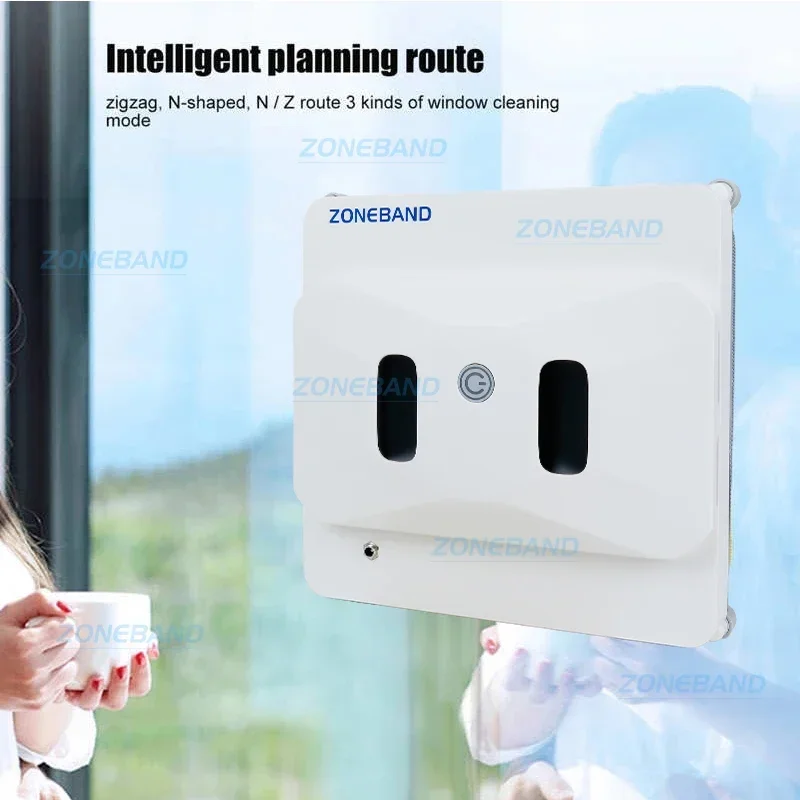 Smart Robot Window Vacuum Cleaner Glass Tile Wiper Washer Large Suction Remote Control Free Hands for Home Office Appliance 3