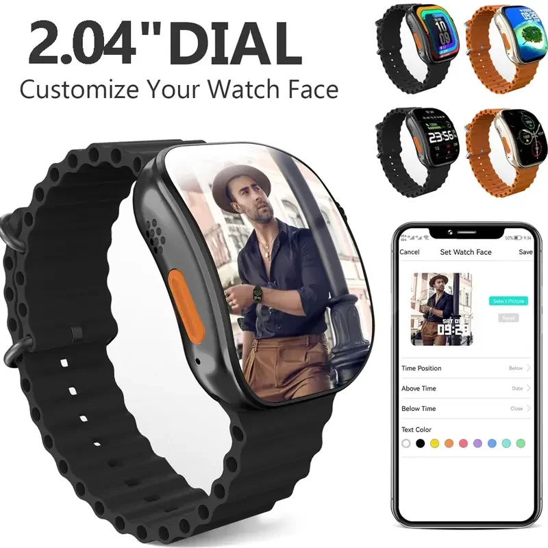 Smart Watch For Women Men, 1.83'' HD Full Touch Screen Wireless Calling Smartwatch (Answer/Make Call), Activity Tracker, 100+ Sport Modes, Pedometer, Message Alerts, Sport Fitness Tracker,Compatible With Iphone.Holiday Gifts, Birthday Gifts 3