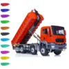 LESU 1/14 Scale TGS 8*8 Hydraulic RC Dumper Truck Roll On/Off Tipper Servo Painted Model RC Toy THZH0477-SMT4 1