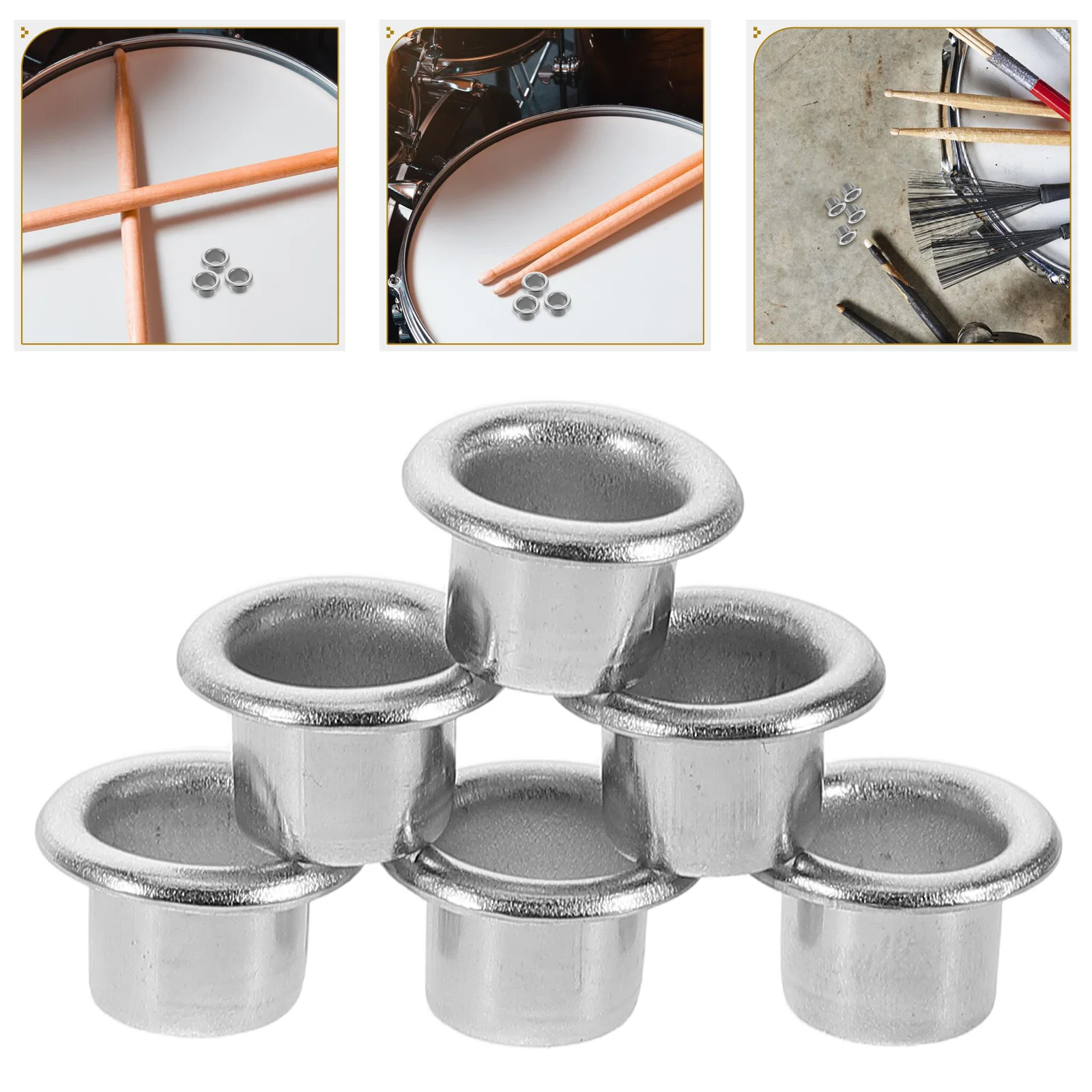 20 Pcs Drum Kit Accessories Air Vent Covers Round Vents Drum Ventilation Grille Snare Airflow Hole Musical Instruments