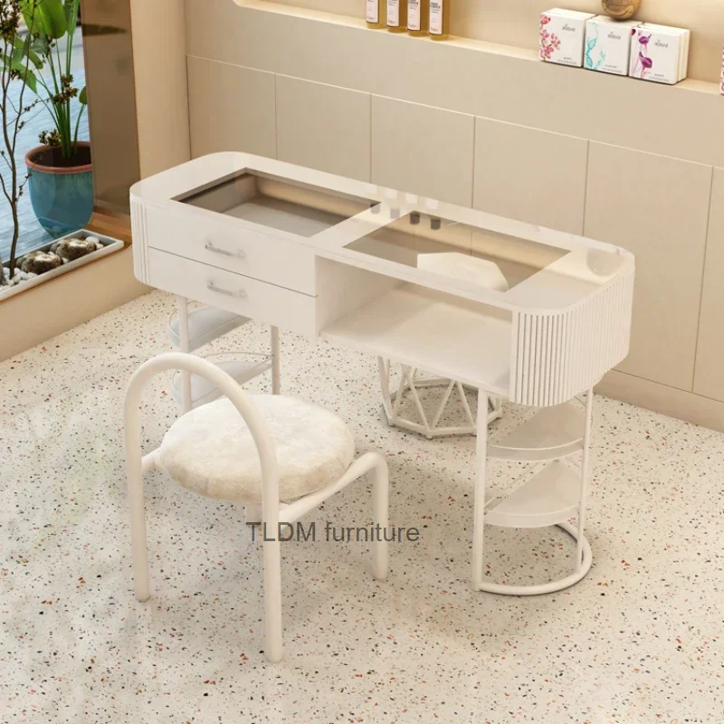 

Luxury Dressing Beauty Nail Tables Manicure Professional Drawer Nail Tables Living Room Mesa Manicura Salon Furniture MR50NT