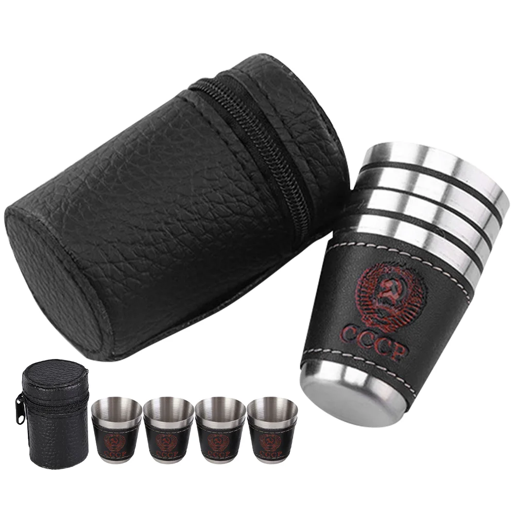 

2 Sets of Outdoor Camping Cup Stainless Steel Cup Outdoor Cup Mug for Travel