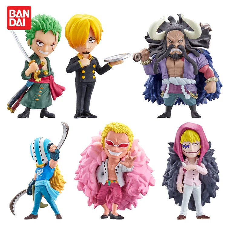 Action Figure Bandai Pirates One Piece Devil Fruit Guarnizione Shell Second Sea Battle Q Version Stereo Figure 2 Gacha Toy Figure