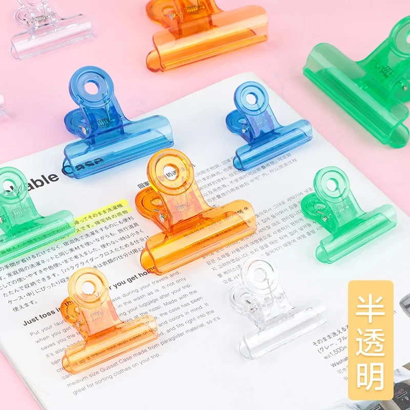 5-100pcs Stainless Steel Multi-functional Metal Clamp Paper Clips Strong Binder School Office Household Stationery Supplies 22mm
