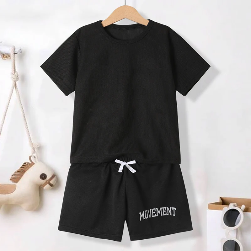 2/3 قطعة بدلة الجوكر الصيفية للأطفال الصبي بلون ال...