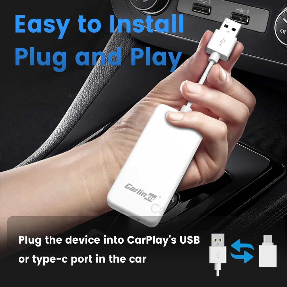 CarlinKit HDMI TV , OEM  ī÷ TV ڽ, PS5 ġ,  , Ƽ̵ ÷̾, ڵ ׼, USB 