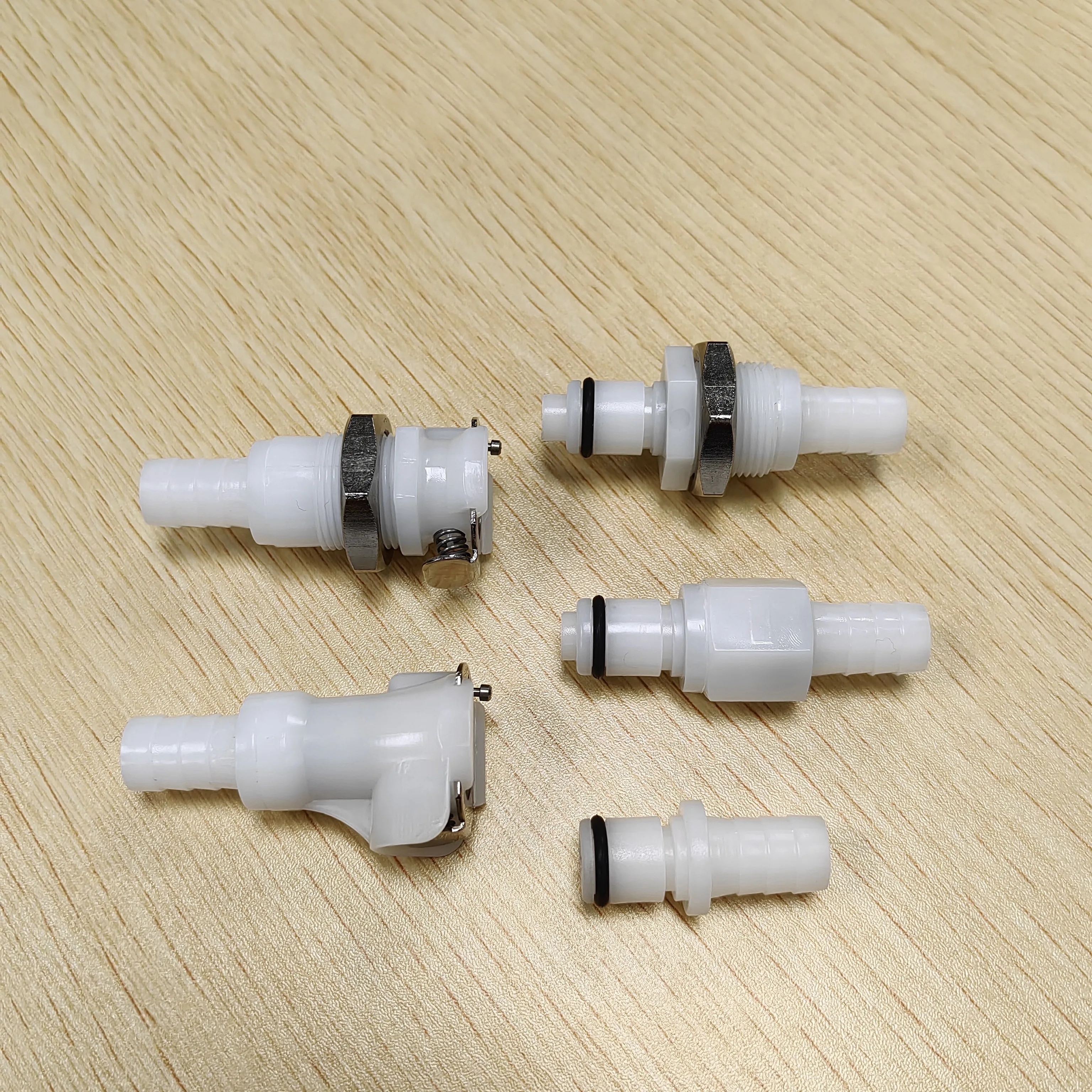 Medical Panel Mount Female Quick Disconnect Coupling 3/8 POM Hose Barb Air Water CPC Connectors