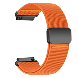 Durable Nylon Strap for Smartwatches - Adjustable and Comfortable Fit, Multiple Sizes Available (Orange)