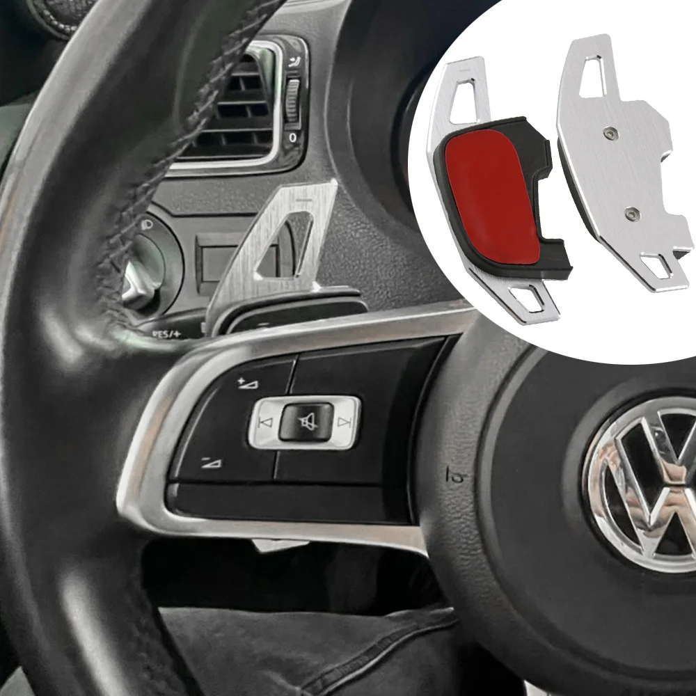 For Volkswagen Golf 7 MK7 GTI R Jetta GLI VW Tiguan Rline Car Steering Wheel DSG Shift Paddle Extension Stickers Car Accessories