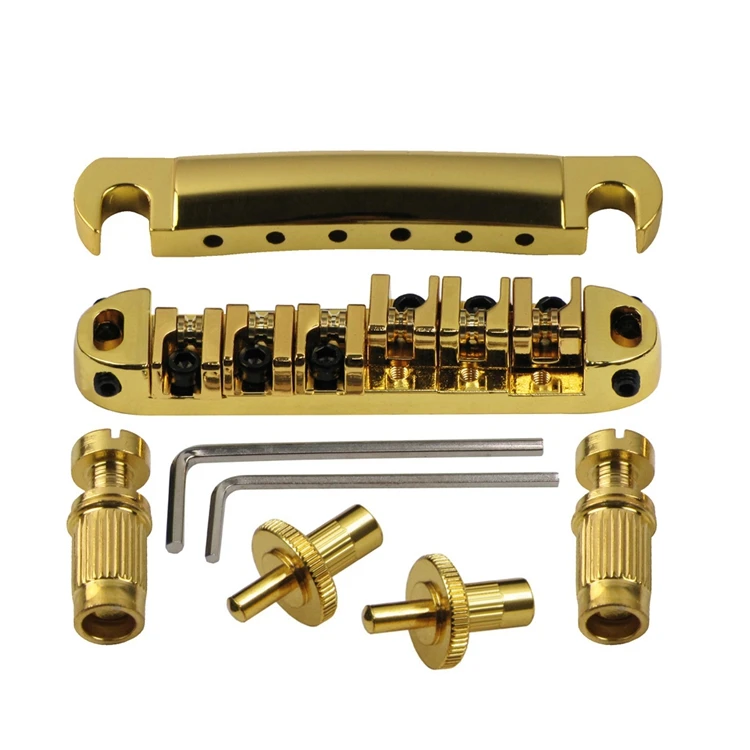CR Locking Roller Tune-O-Matic TOM Bridge/Tailpiece For Electric Guitar