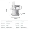 Commercial Electric Vegetable Dicing Machine Radish Carrot Potato Onion Granule Slice Cube Cutting Machine Home Food Processor 3