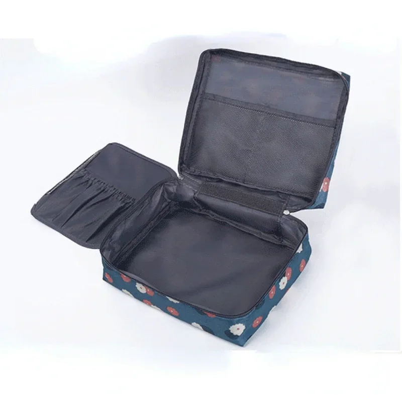 Portable 3 layers Makeup Organizer Bag Mesh Divider Cosmetic Cases  Waterproof Toiletries Pouch Travel Storage Tools  Wash Bag 3