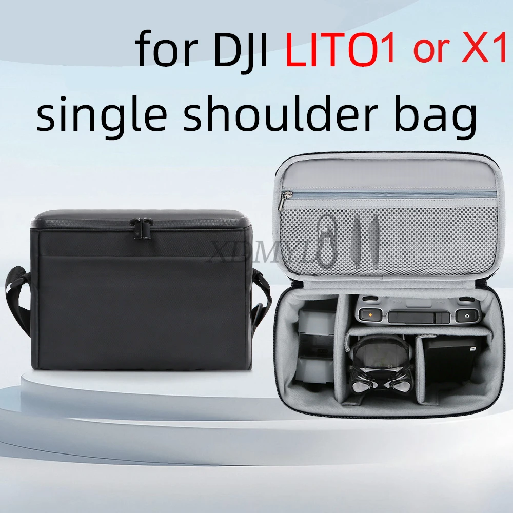 DJI Lito 1/Lito X1 RC 2/N3 플라이 모어 콤보 보관 가방 싱글 숄더 크로스바디 백 휴대용 케이스 보호 박스 액세서리