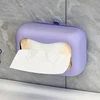 Silicone Suction Cup Tissue Box Wall-Mounted Napkin Storage Box Decorative Large Capacity Tissue Holder Dispenser Container 3