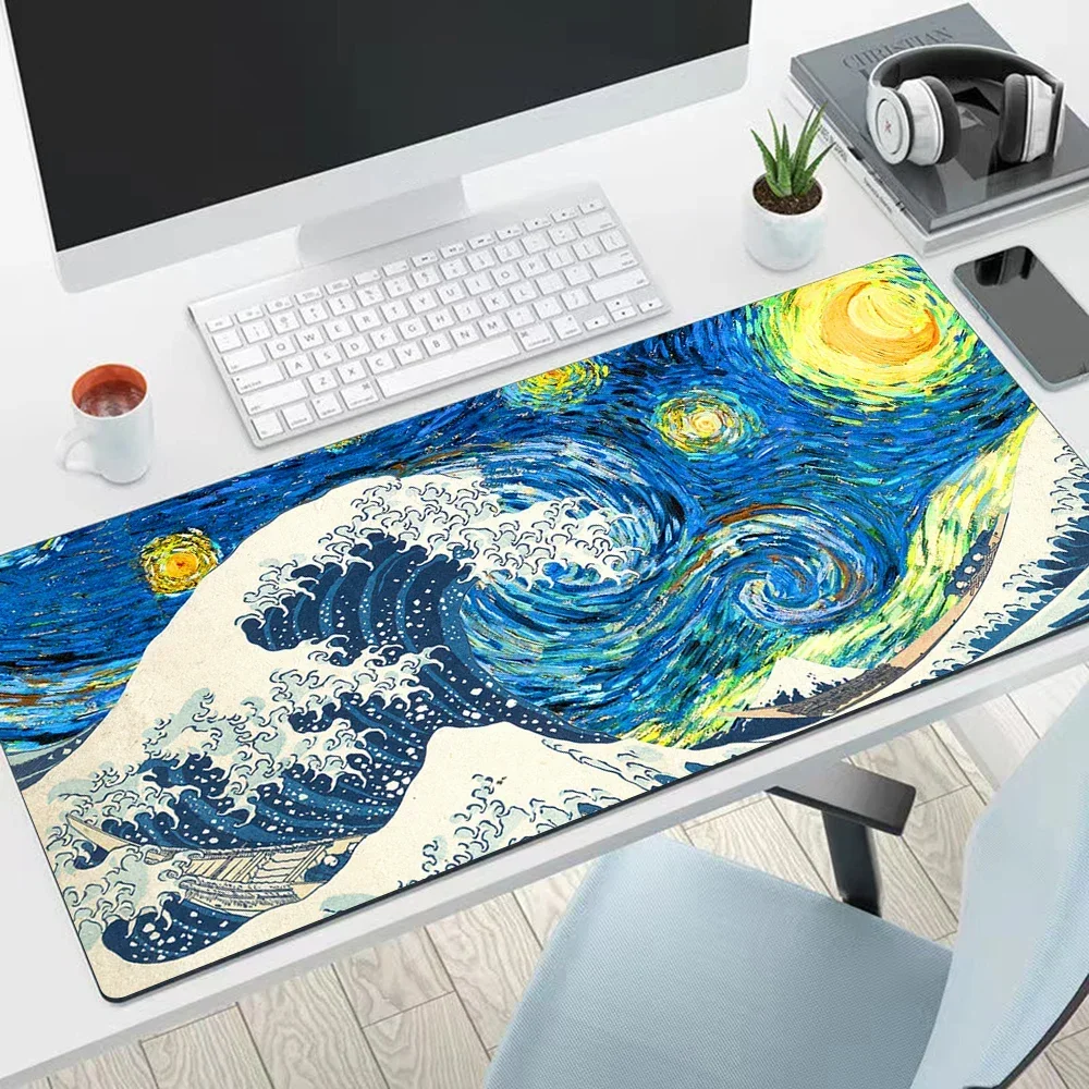 

Great Wave Large Mouse Pad PC Computer Game MousePads Desk Keyboard Mats Office Rubber Anti-slip Mouse Mice Mat 40x90 30x80 CM