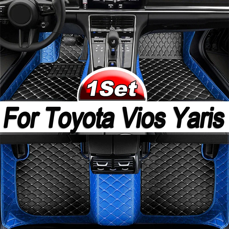

For Toyota Vios Yaris 2022 2021 2020 2019 2018 2017 2016 2015 2014 Car Floor Mats Interior Accessories Auto Carpets Custom
