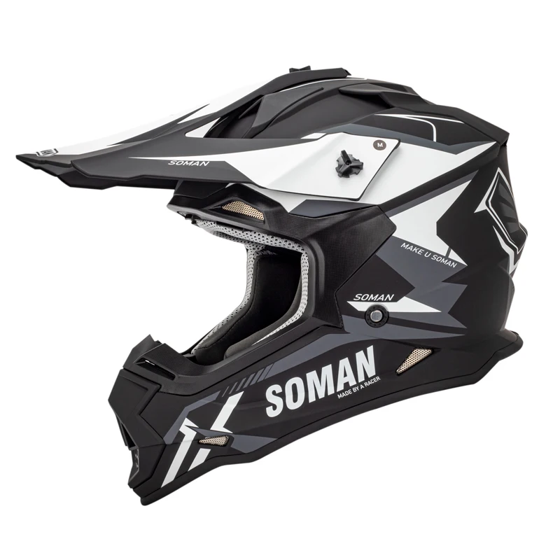 SOMAN-Casco integral de motocicleta para hombre y adulto, protector de  cabeza de Moto GP, aprobado por DOT - AliExpress