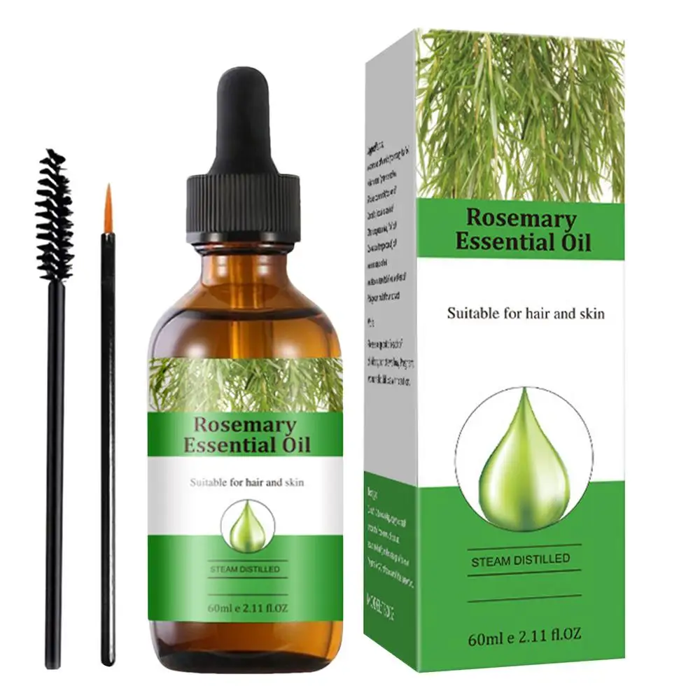 60ml Rosemary Hair Growth Oil Rosemary Anti Hair Loss Regrowth Moisturizing Repair Anti Baldness Fast Hair Growth Serum Oil