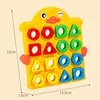 Baby Montessori Toy Geometric Shape Color Matching 3D Puzzle Children Learning Educational Interactive Battle Game Toys For Kids 6