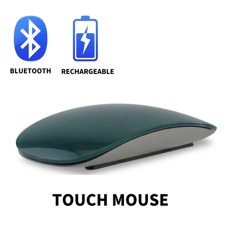 Bluetooth Wireless Magic Mouse 2 Silenzioso Mouse Per Computer Laser Ricaricabile Sottile Ergonomico Pc Office Mause Per Apple Mac Microsoft