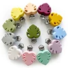 3pcs Silicone Pacifier Clip Tree leaf BPA Free DIY Baby Teething Teether Necklace Bead Molar Accessories Dummy Holder Clip 3
