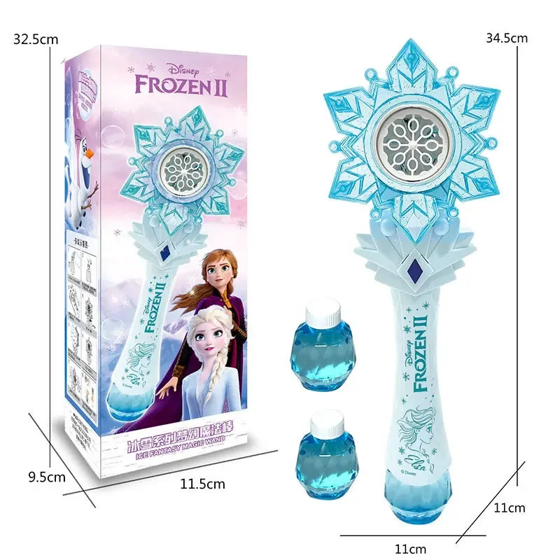 Disney cute Frozen Windmill Bubble Stick Automatic Lighting Music Fairy Stick Bubble Toy Girl Toy without bubble liquid 2