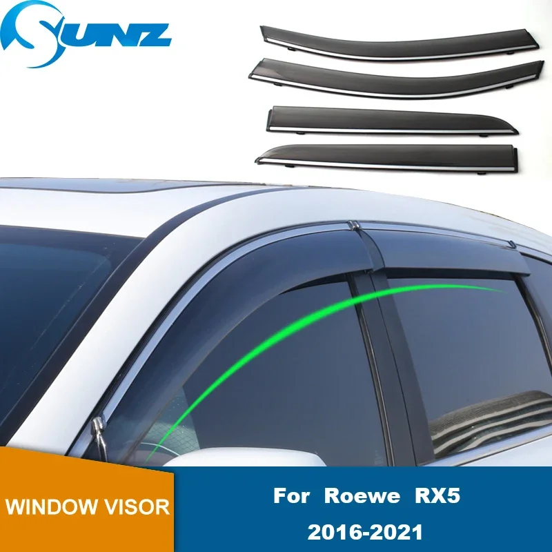 Side Window Deflector For Roewe RX5 ERX5 RX5 Plus 2016 2017 2018 2019 2020 2021 Sun Rain Deflector Guard Weathershields
