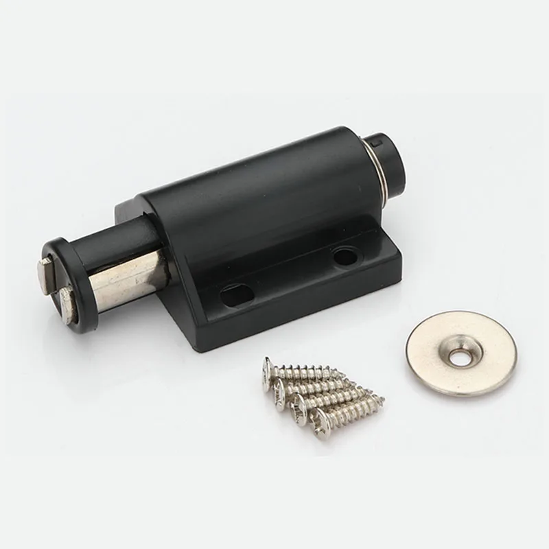 Cabinet Catches Magnet 1/2pcs Black Color Door Stops Closer Furniture Magnetic Hidden Kitchen Door Stoppers Damper er