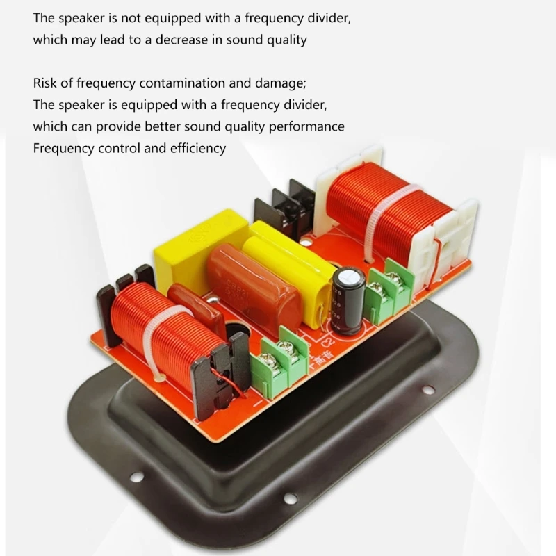 350W Treble Bass Subwoofer Frequentieverdeler Divider 2-weg luidspreker Filter