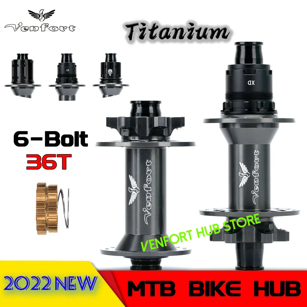 2022 Nuovo 36T Titanium Venfort Pro4 Star Ratchet Hub Mtb Bike Boost 141/148Mm 28/32H 6 Bulloni Per Hg Sram Xd Ms 12 Velocità