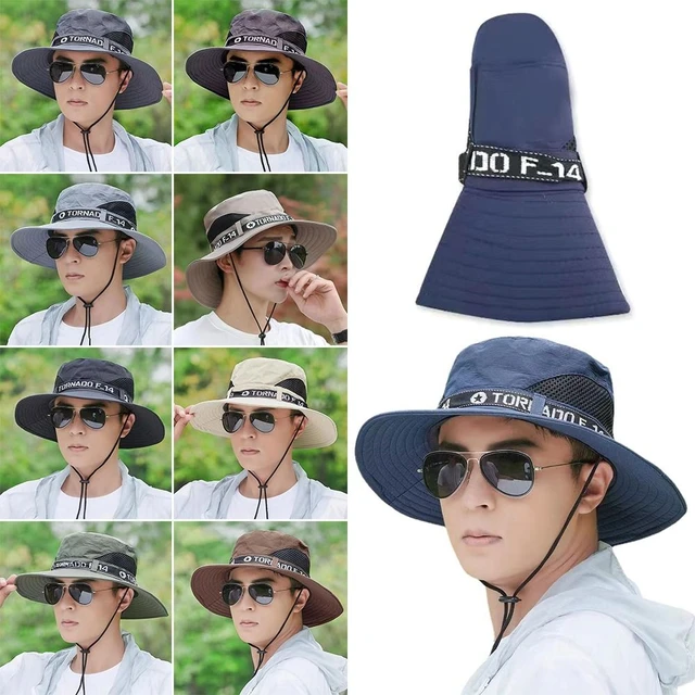 1Pcs Summer Bucket Hat Outdoor Hiking Sombrero Wide Brim UV Protection Cap  Fishing Camping Cotton Sun Hat for Men Women - AliExpress