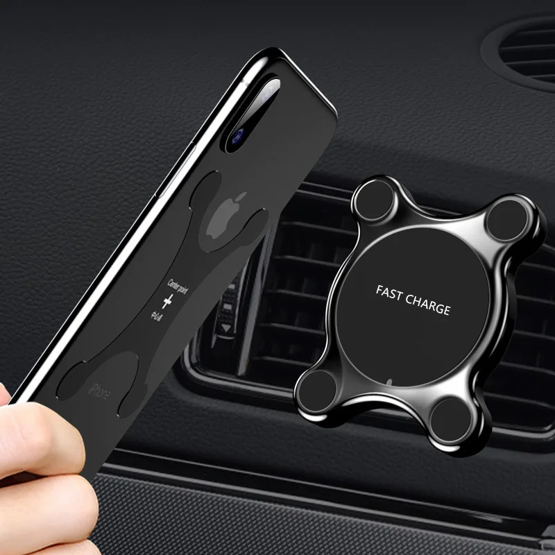 MEIXUN Qi Wireless Car Chargers Magnetic Wireless Car Charger Mount Air vent for iPhone 12 13pro Fast Charging Car Phone Holder