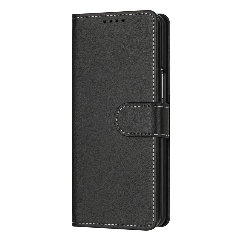 Solid Color Flip Wallet Phone Case – Leather Etui Cover