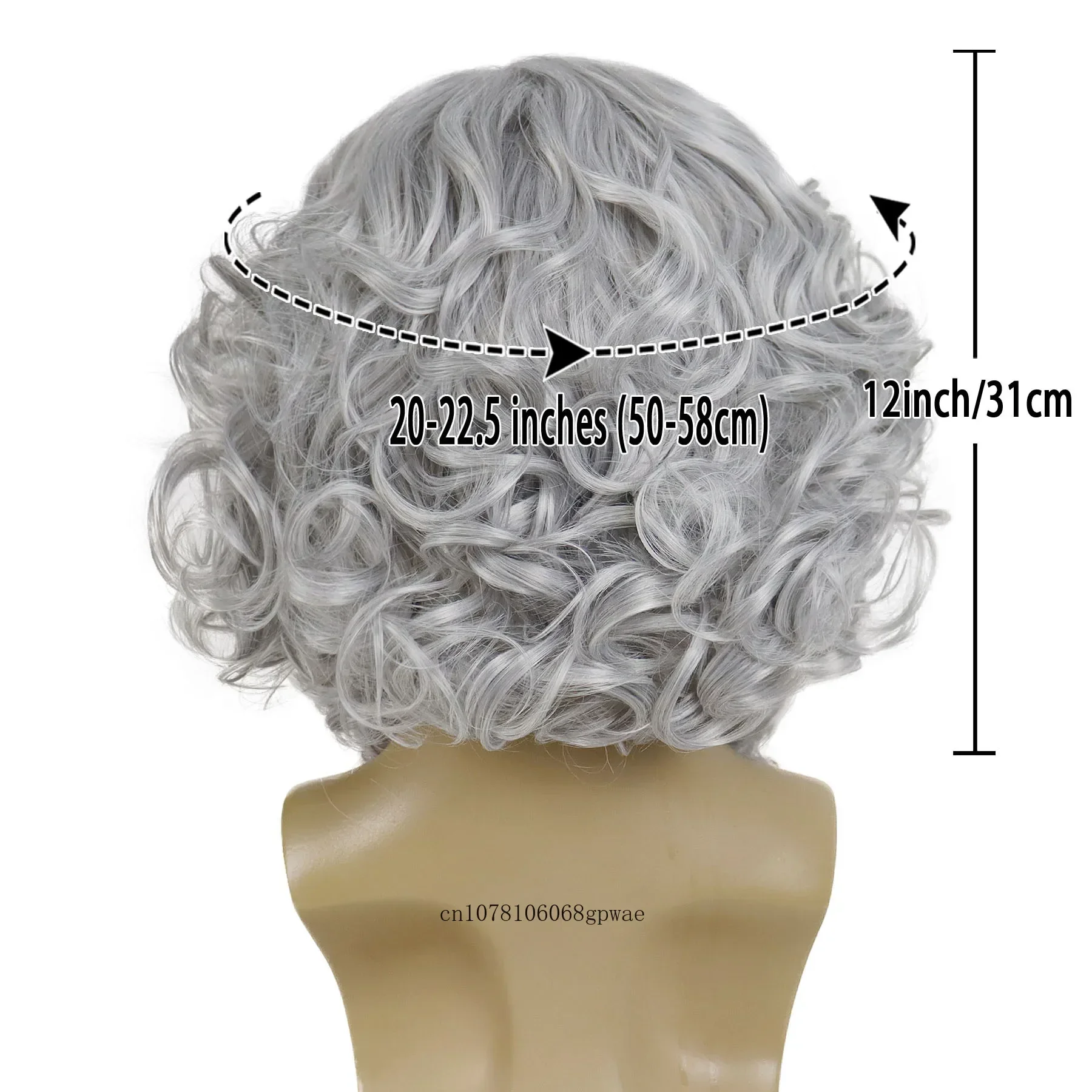 Pruik met lang haar en krullen wit ijsblauw - Mooie pruiken bij