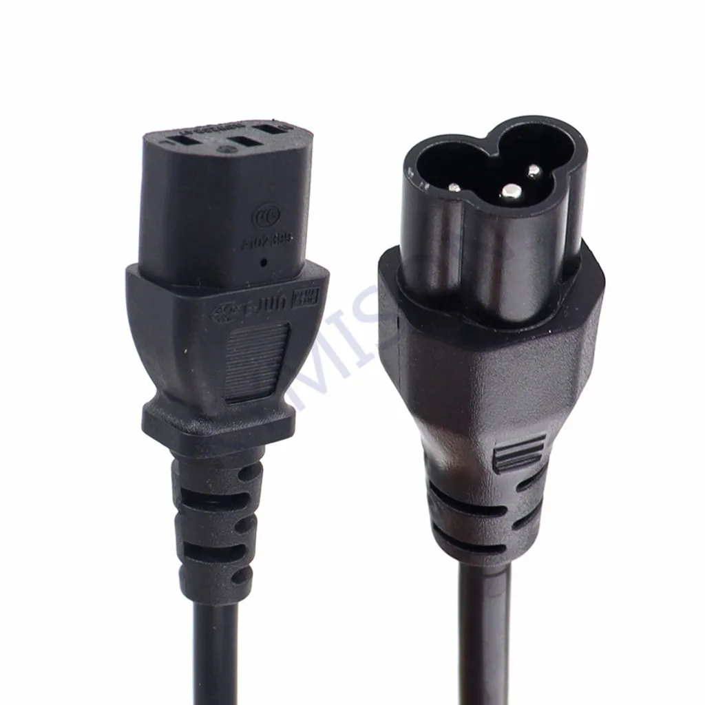 Удлинительный кабель IEC320 C13 «Мама»-«папа» C6, 0,3 м/1 фут, кабель-удлинитель IEC 3Pin «Папа-мама», короткий кабель H05VV-F 3x0,75 мм