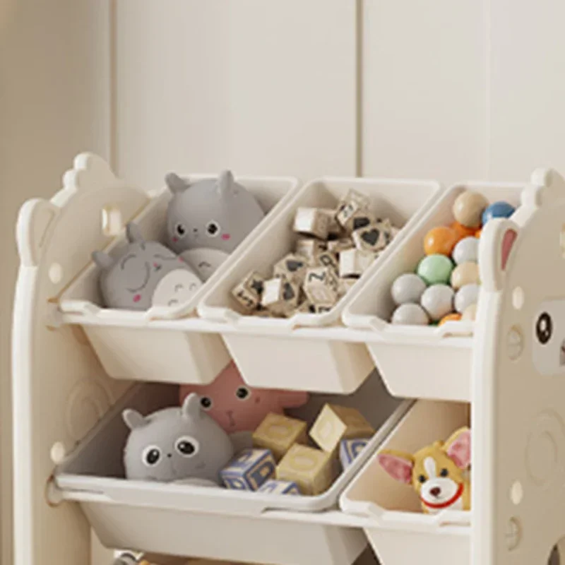 Kids Cabinet Organizer Toys Kid Storage Bookcase Multi-Purpose Shelf Organizador De Juguetes Children's Storage Furniture