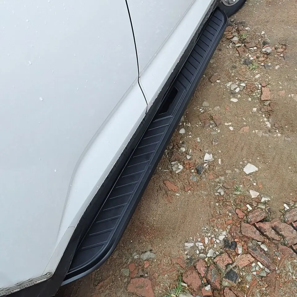 2PCS Side Step Fit For Hyundai Santa Cruz 2022-2025 Nerfbar Running Board Black Step Bars Pedal Aluminium (with Bracket