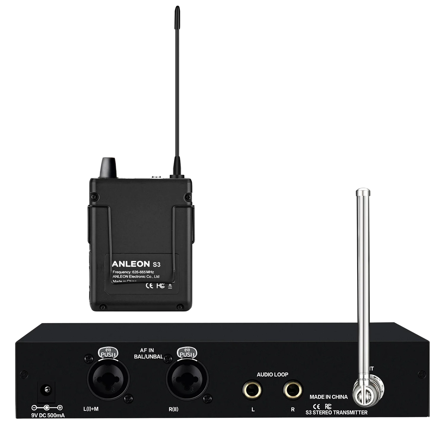 Wireless In Ear Monitor 626-665MHz Professional Digital Monitoring System Kits Stage Performance UHF Stereo Wireless In-ear Monitor System