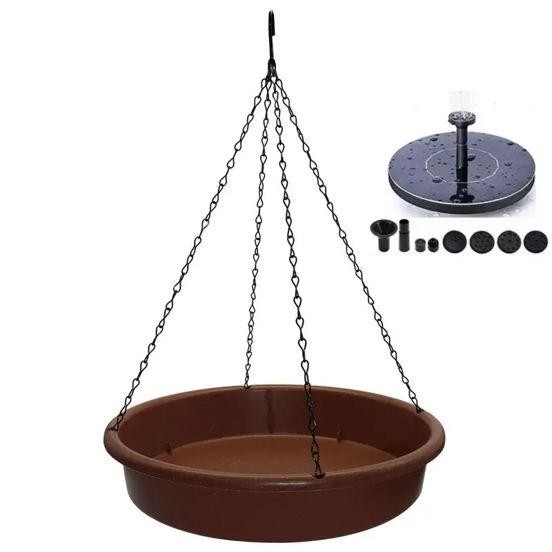 

Bird Fountains Outdoor Water Fountain Bird Feeder Multi-Purpose Large Opening Birds Water Feeding Bowls For Courtyard Garden