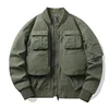 2022 Brad Pitt Fury WW2 Tanker Khaki Spring Military Cotton Bomber Jacket Lightweight Men's Cotton Tanker Jacket 5