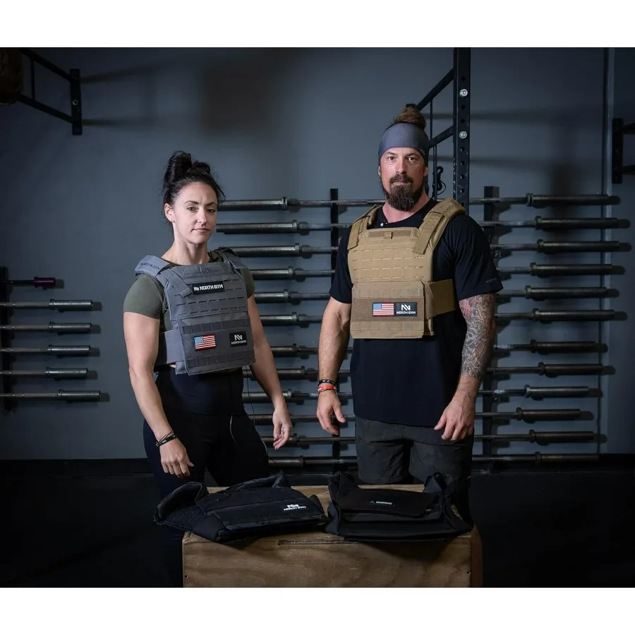 Adjustable Weighted Vest- Optimized Weight Distribution and with Curved Plates for Running, Functional Training and Working Out