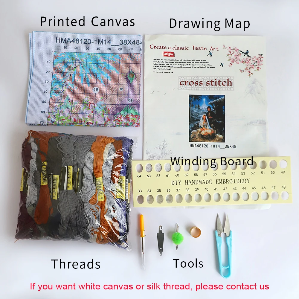 African Woman DIY Cross Stitch Embroidery 11CT Kits Craft Needlework Set Cotton Thread Printed Canvas Home Decoration cross stitch kit