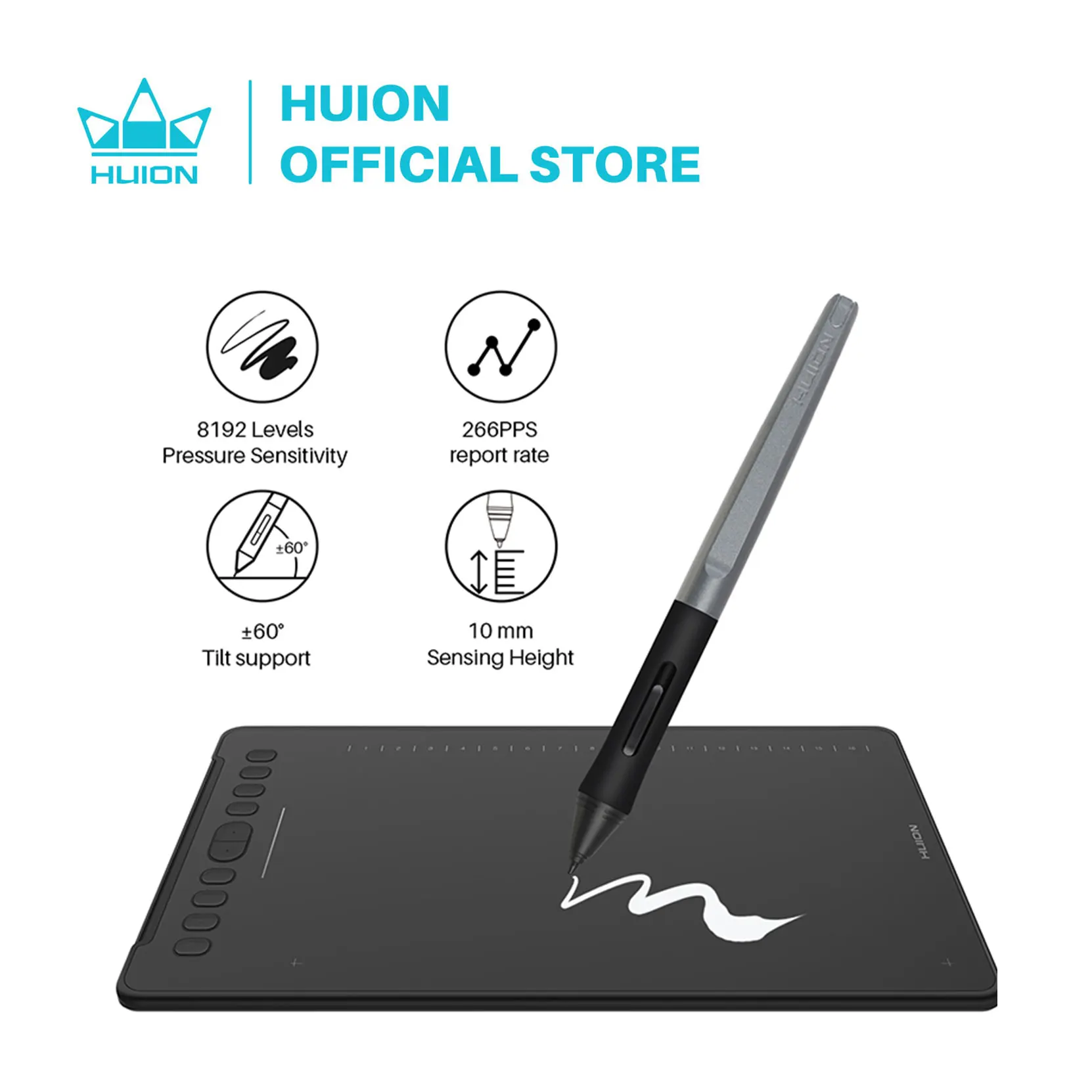 美品　ペンタブ　HUION モデル　H1161 Inspiroy H1161