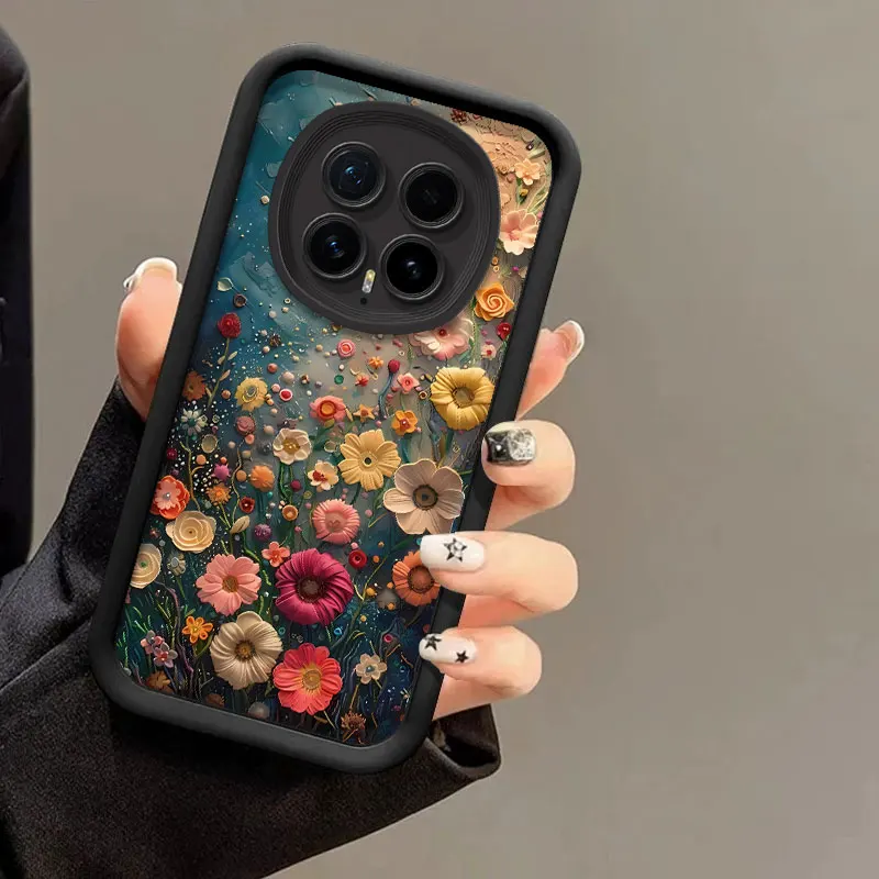 Floral Print Shockproof Silicone Protective Case