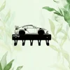 Hangers 1pc Racing Car Ornaments Metal Key Holder Wall Mount Hook Art Modeling Decorative Accessories Wall Mount Hook Hanger 3