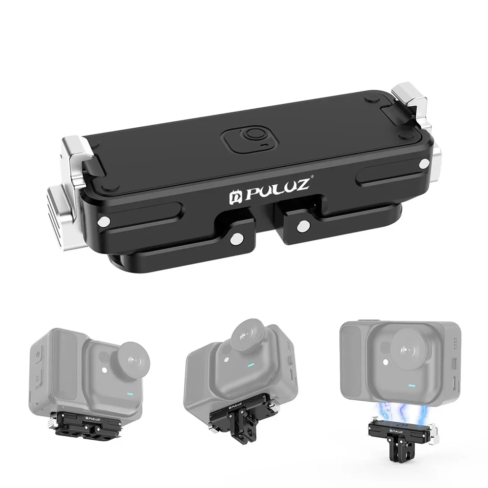 Insta360 GO 용 N05R PULUZ 울트라 마그네틱 알루미늄 합금 퀵 릴리스 베이스 마운트