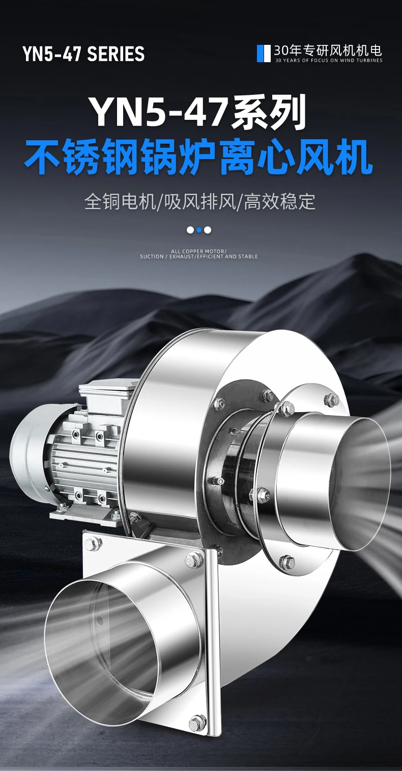 YN5-47 stainless steel boiler with high temperature resistance 220V heating dust