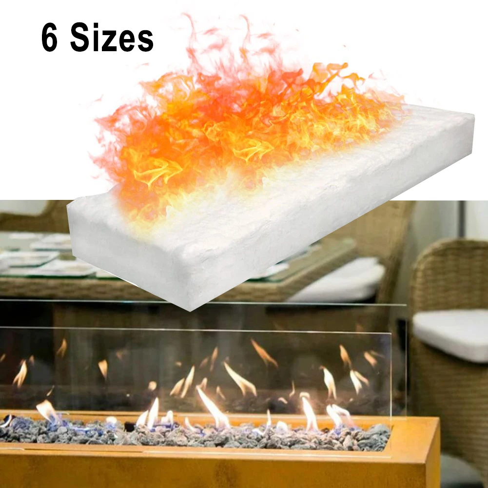 Ceramic Fiber Blanket Ceramic Sponge For Bioethanol Fireplace Resistant Insulation Cotton Firplace Firebox Safety Bio Fire 1pcs ceramic insulation blanket ethanol fireplace accessories