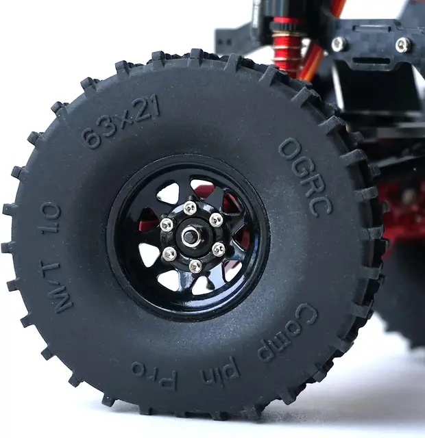 OGRC 1.0 Beadlock Wheels & Tires - 4Pcs Set For Axial SCX24 RC Crawler Cars